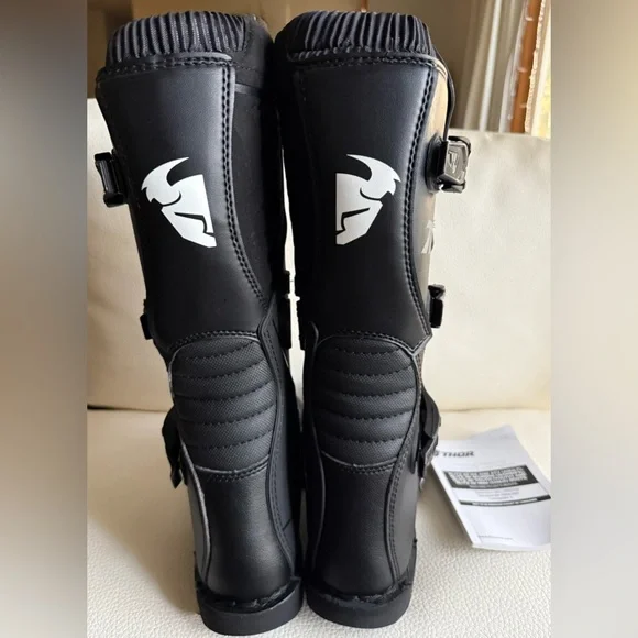 NWT Thor Blitz XP MX Motorcross Motorcycle Riding Boots - Black - Picture 4 of 7